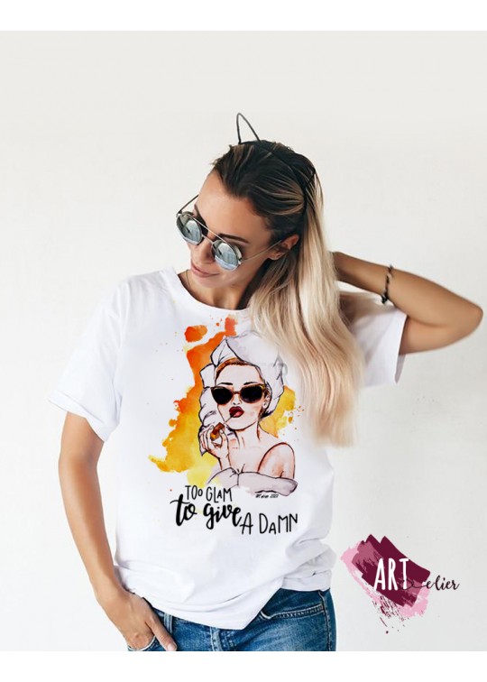 Tricou Femei TooGlam tio give a damn 