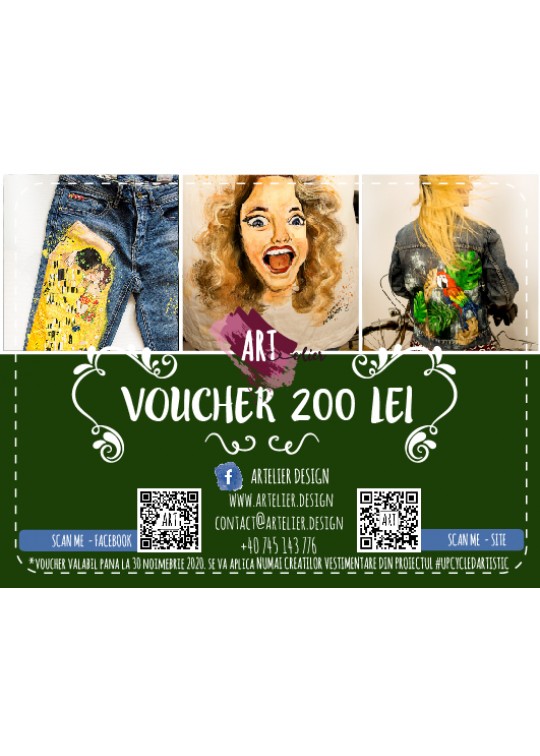 Card cadou #UPcycledARTistic 200lei