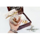 Set CADOU de Craciun - Golden Christmas Delice - glob cu lichen natural