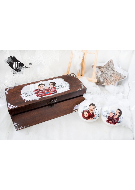 Set Craciun "Family" 2x10cm - la comanda