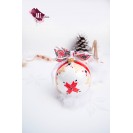 Christmas globe, hand-painted decor "Romanian Traditional Clothes"