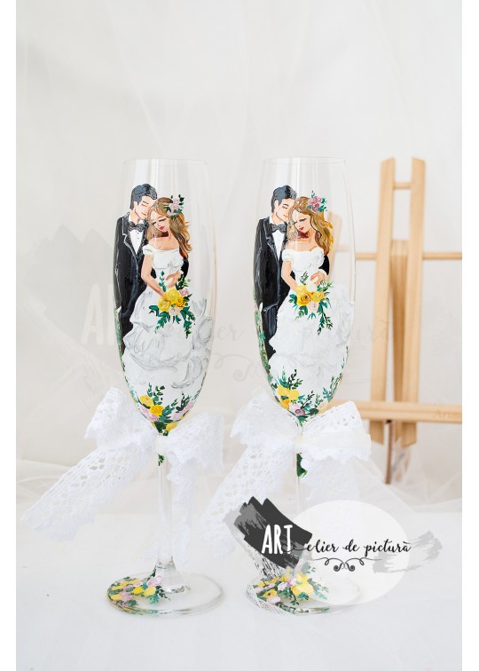 Pahare pictate manual "Impreuna mereu"