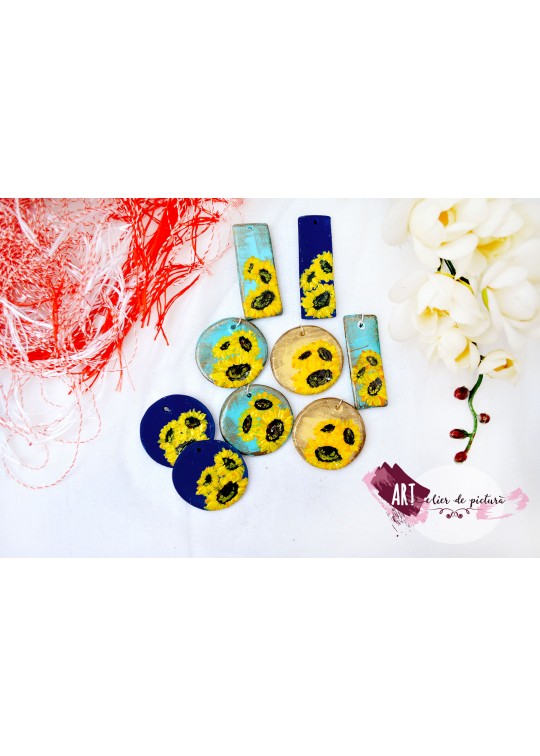 Martisoare lucrate manual, Mini-colectia Floarea Soarelui