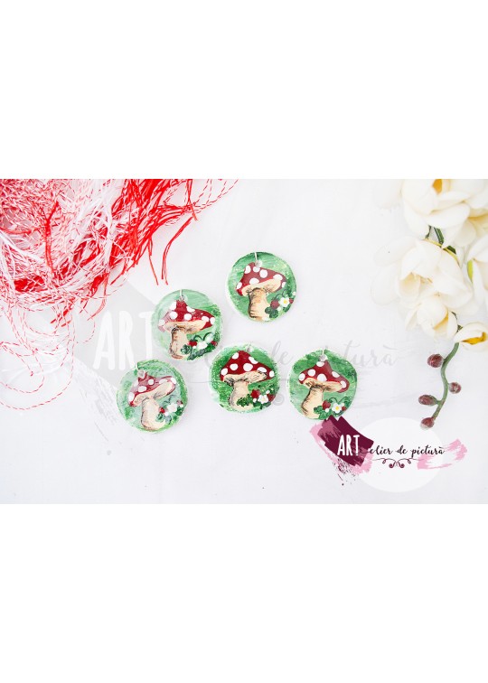 Martisoare lucrate manual, Mini- colectia ciupercute