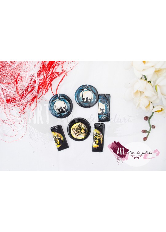 Martisoare lucrate manual, Mini-colectia Pisici