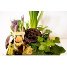 Spring Gift Set for loving ones with garden flowers “Will be fine”, rainbow and Chocolate Bars