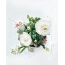 Spring Gift Set with garden Ranunculus with White Girl Decor  “Will be fine”, rainbow and Chocolate Bars