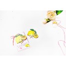 m(ART)isoare lucrate manual,floare de lamaie- colectia Lemon 
