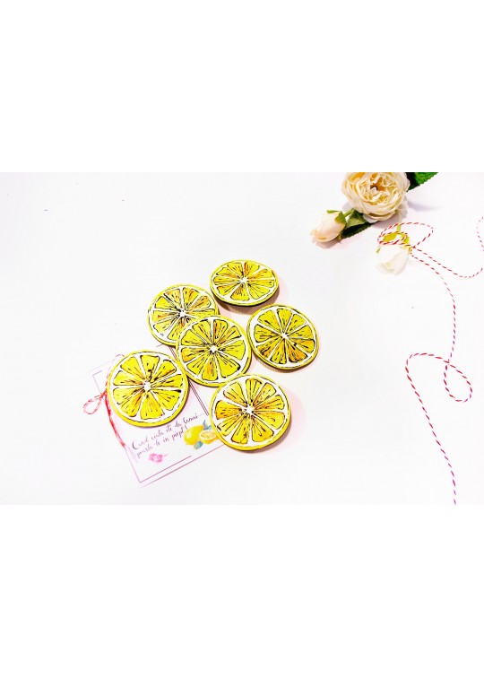 m(ART)isoare lucrate manual, felie de lamaie- colectia Lemon  m(ART)isoare lucrate manual, felie de lamaie- colectia Lemon