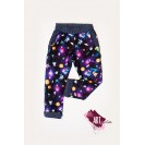 Children's trousers, cotton, navy with Galaxy