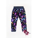 Children's trousers, cotton, navy with Galaxy