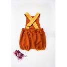 Children and Newborn Jumpsuit, for Summer, Double Gauze, Yellow Colour with Shinny Stars-UNAVAILABLE