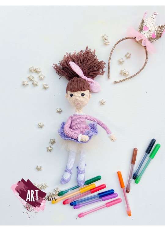 Jucarie copii balerina crosetata - amigurumi
