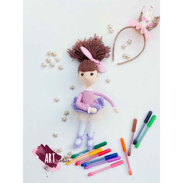 Children Crochet Toy - Ballerina