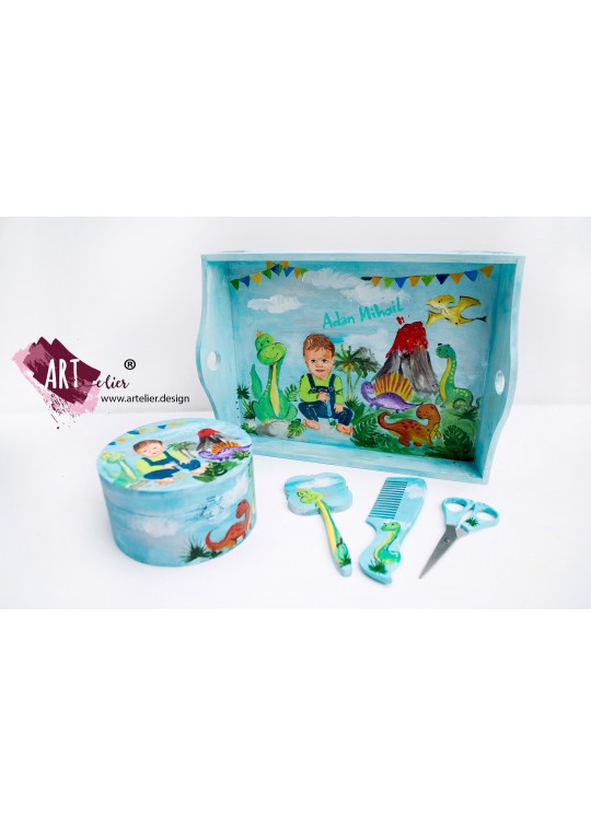 Set pentru taierea motului "Prietenii mei dinozauri"