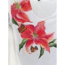 Handpainted T-shirt Beauty of a Lily