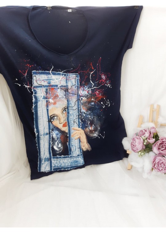 Tricou UPcycled ARTistic Glimpse of Beauty