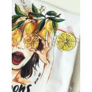 Colectia Lemon - tricou femei imprimat digital cu illustratie originala - Wear Lemons 