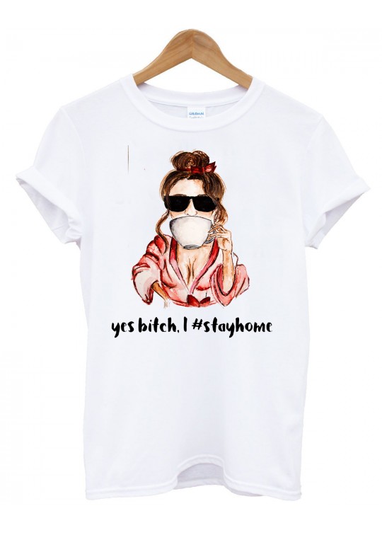 Tricou Femei Staiacasa, bea ceai si relaxeaza-te