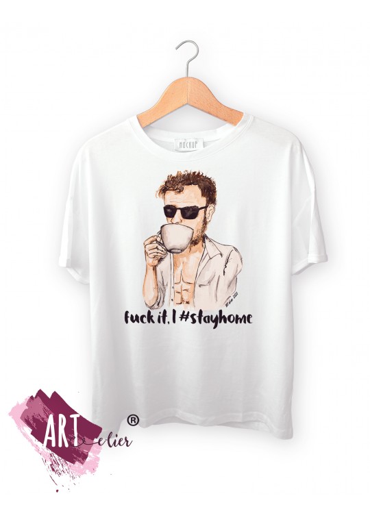 Tricou Barbat Staiacasa, bea cafea si relaxeaza-te