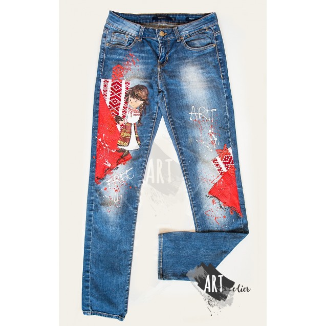 UPcycled ARTistic Jeans Pinch of Traditions