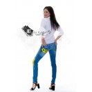 UPcycled ARTistic Jeans Sunflower