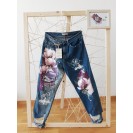 UPcycled ARTistic Jeans Sweet Magnolia